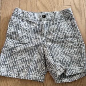 Gray Palm Print kids Shorts
